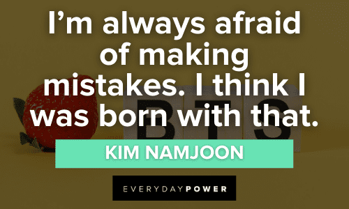 La famosa frase de Kim Namjoon sobre los errores