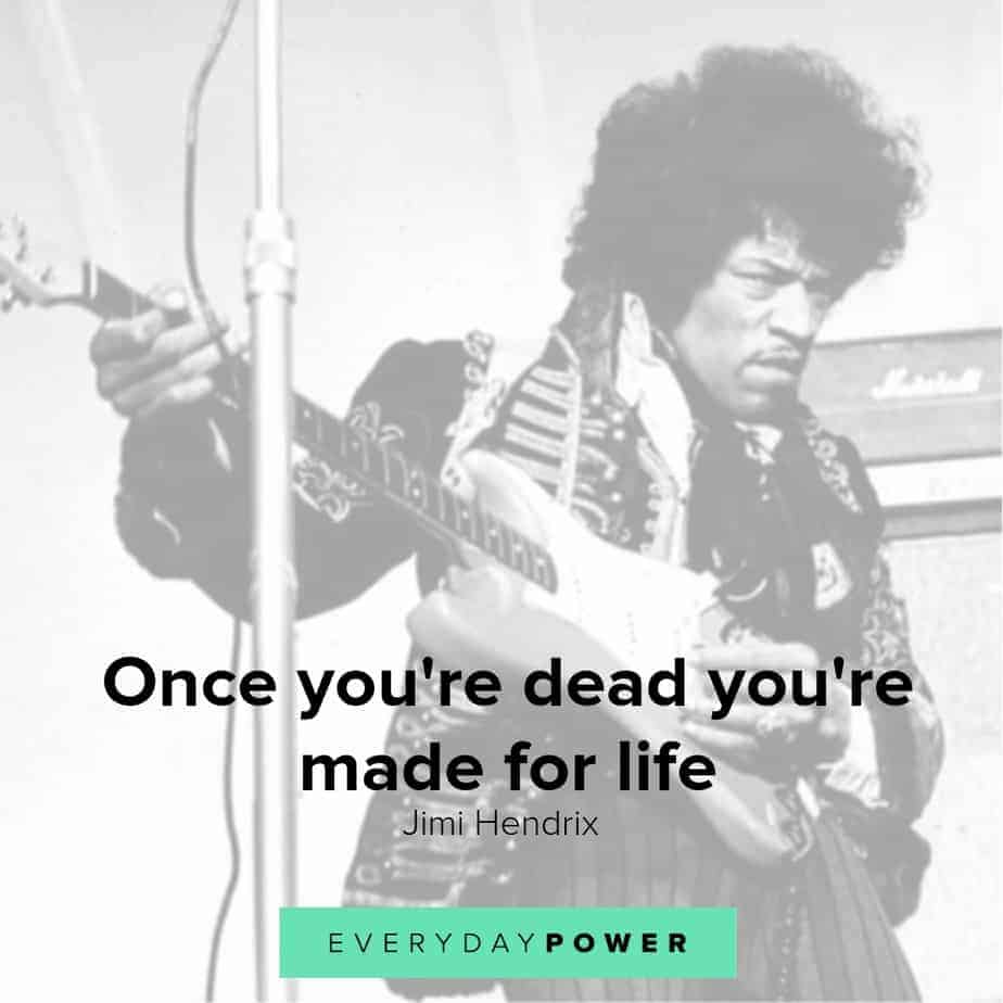 Frases de Jimi Hendrix sobre la muerte