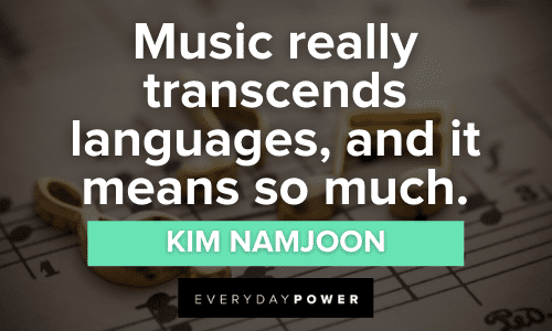 La famosa frase de Kim Namjoon sobre la música
