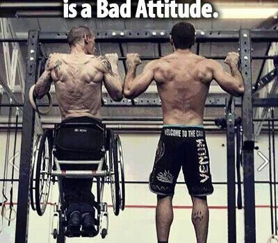 La unica discapacidad en la vida es una mala actitud